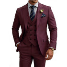 Abito Uomo 3 Pezzi Doppio Petto Slim Fit - Tuxedo Matrimonio e Gala