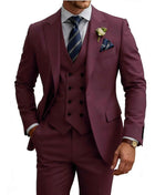 Abito Uomo 3 Pezzi Doppio Petto Slim Fit - Tuxedo Matrimonio e Gala