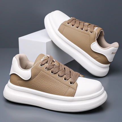 Nuove Scarpe Casual alla Moda con Lacci, Comode Sneakers Vulcanizzate, Scarpe da Skateboard per Uomo, Calzature da Passeggio Stile Street