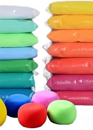 Set fai da te in argilla ultraleggera per bambini 36 colori Argilla da modellare super morbida ad asciugatura all'aria per giocattoli fai da te Forniture artistiche divertenti per bambini della scuola materna