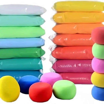 Set fai da te in argilla ultraleggera per bambini 36 colori Argilla da modellare super morbida ad asciugatura all'aria per giocattoli fai da te Forniture artistiche divertenti per bambini della scuola materna
