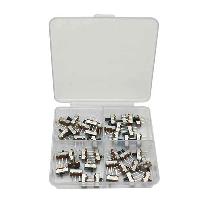 40 Pz/scatola SS12D00 SS12F15 Interruttore A Scorrimento 3Pin 1P2T 2 Posizione On-Off Interruttore Interruttore A Levetta Lunghezza Della Maniglia 2MM 3MM 4MM 5MM 6MM
