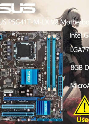 ASUS P5G41T-M-LX V2 Motherboard Intel G41 LGA 775 Micro ATX VGA DDR3 1333 8GB SATA2 IDE USB2.0