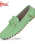 YRZL Mocassini da uomo Scarpe in pelle fatte a mano Scarpe da guida casual Scarpe slip-on Mocassini comodi di lusso Scarpe da uomo Taglie forti 37-48