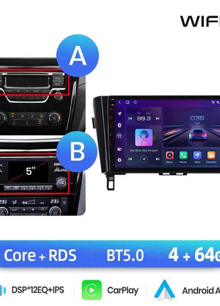 Junsun Qualcomm 8-Core 360° Panoramic Camera Wireless CarPlay Android Auto Car Radio for Nissan Qashqai J11 X-Trail 3 2013-2017