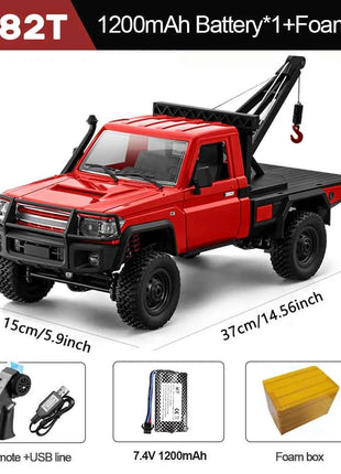 MN82S RC Crawler 1/12 Full Scale LC79 RC Pickup Short Truck 4WD Remote Control Climbing Off-road Car Toys for Kids Adults Gifts