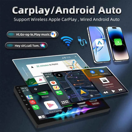 Podofo 9INCH AI Voice Android  2din Car Radio for NV200 NV 200 2009-2014 CarPlay Car Stereo Android Auto 4G GPS Navigation WiFi