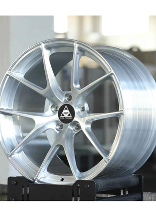 Cerchi in Lega Forgiati WOA VS-5RS Cromati Lucidi 5x112 5x120 6x139.7 5x114.3 da 17 18 19 20 Pollici per Apex Arc 8 Ml-10rt Vs-5rs