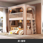 Customizable bunk beds Small apartment sibling bed High and low child and mother slide Space capsule Roof bed