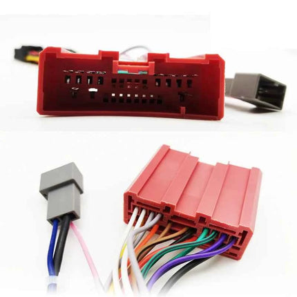 Adattatore per cablaggio Spina da 16 pin a connettore da 24 pin Antenna radio Jack Cavo per unità principale Android per auto per Mazda 3 BK 6 GG1 5