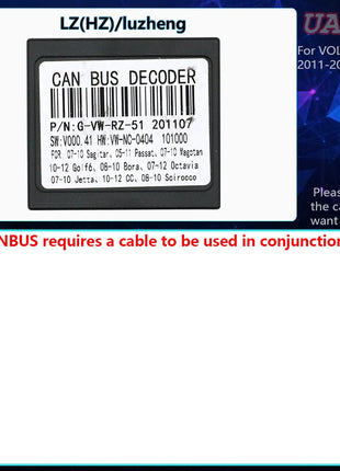 2 Din Auto Per VOLKSWAGEN decoder canbus box Golf Tour 7 6 Touareg PASSAT Tiguan Lamando POLO SCIROCCO Lavida Touran Saqitar BORA