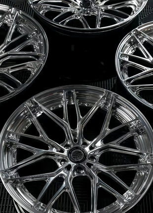 Ruote forgiate in lega di alluminio personalizzate 17 18 19 21 22 23 24 pollici 5x120 5x112 5x114.3 adatte per BMW, Audi, Mercedes Benz
