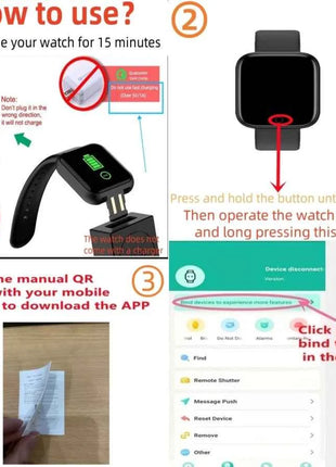 Smart Watch For Men Women Wristwatch Bluetooth Connect Phone Music Player Fitness Sport Bracelet Health Monitor Digital Watches