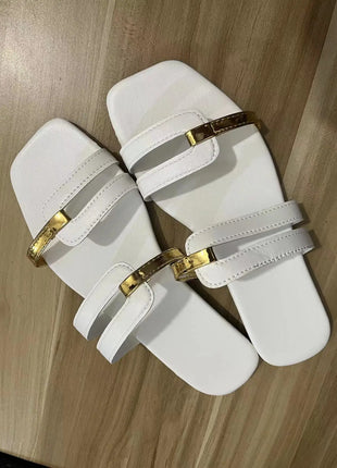 Women's Shoes Summer Flats Flip Flops Dress Shallow Casual Women's Slides Rome Open-toe Slippers for Women Slingback Sandals 2023