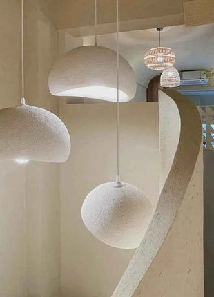 Lampada a sospensione moderna Wabi Sabi Sala da pranzo Illuminazione Decorazioni per la casa Soggiorno Camera da letto E27 Lampadario a soffitto a LED Lampade a sospensione a soppalco