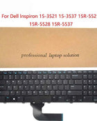 New Replacement Keyboard Compatible for Dell Inspiron 15-3521 15-3537 15R-5521 15R-5528 15R-5537 M531R Vostro 2521 Laptop