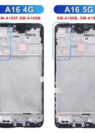 AMOLED A16 Display For Samsung A16 4G A165F LCD Display Touch Screen Digitizer For Samsung A16 5G A166 SM-A166B LCD 100% Test