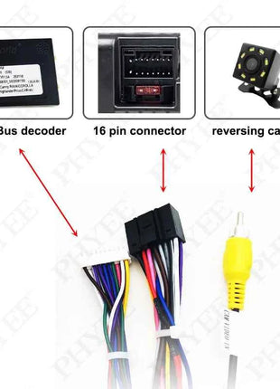 [30/28 pin] Cablaggio CAN Bus, supporto per informazioni originali SWC, adattatore Android a 16 pin per Toyota Camry RAV4 Corolla Avalon 2019+
