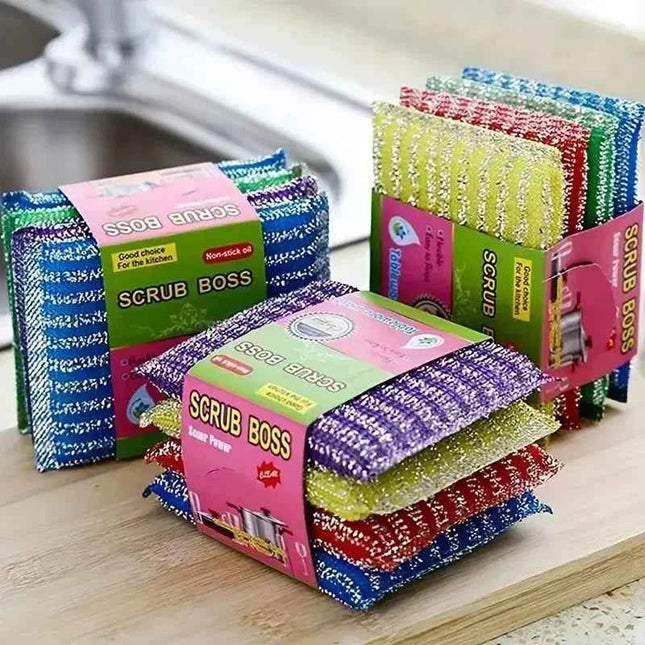 Spugna Acciaio Doppio Lato Antigrasso - Paglietta e Panno Cucina