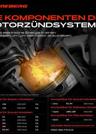 Candela d'Accensione Frankberg 4x per Suzuki Grand Vitara I Liana SX4 Swift 3 Fiat Sedici IFR6J11 7658 71750223