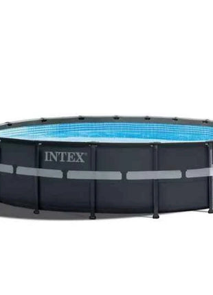 Piscina Intex Grande da Esterno con Telaio Rinforzato, Piscina Familiare per Casa e Bambini, Piscina Pieghevole da Giardino