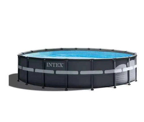Piscina Intex Grande da Esterno con Telaio Rinforzato, Piscina Familiare per Casa e Bambini, Piscina Pieghevole da Giardino