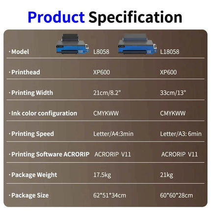 A4 A3 DTF Printer for Epson XP600 Printhead Direct to Film T-Shirt Printing Machine for All Textile Clothes Impresora DTF A3 A4