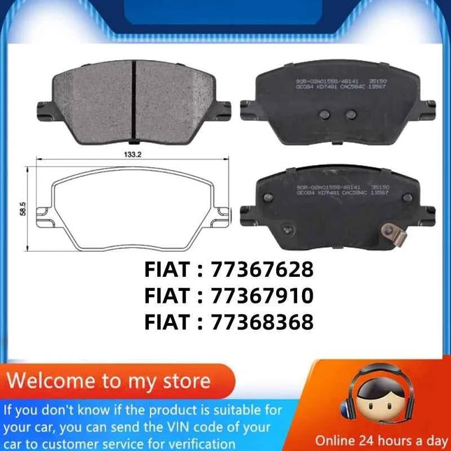 For Fiat TIPO Estate Hatchback Saloon (356_, 357_) Front Brake Pads 77367628 77367910 77368368/Auto Parts -44019