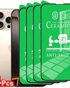 4PCS Pellicola ceramica trasparente per iPhone 17 16 15 14 11 13 12 Pro Max Air 16e 15 14 16 Plus 13 12 Mini XS Max XR X 8 Protezione schermo