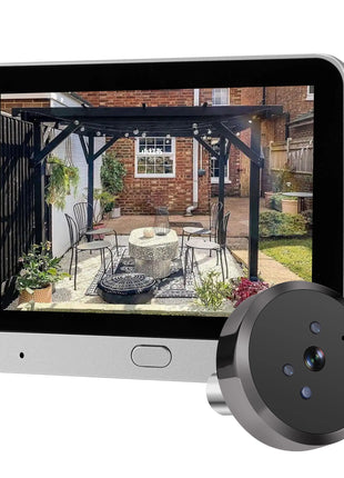 Telecamera Spioncino Digitale WiFi Yuezhe con Rilevamento di Movimento a Microonde, Visione Notturna IR, 3MP, Compatibile con Tuya Smart Life