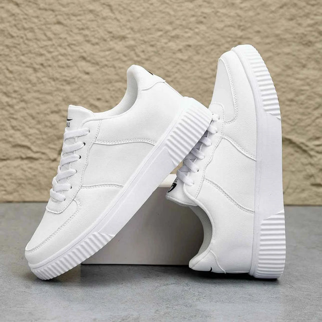 Scarpe da ginnastica bianche da uomo in pelle moda Comfort traspirante Scarpe casual classiche Uomo Donna Scarpe da passeggio per esterni Taglia calzature per coppia