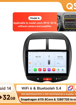 Hizpo 10.1" Car Radio Intelligent Systems For Mitsubishi ASX 1 2010 - 2018 Multimedia CarPlay Android Auto GPS No 2 din 2din DVD
