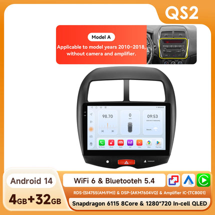 Hizpo 10.1" Car Radio Intelligent Systems For Mitsubishi ASX 1 2010 - 2018 Multimedia CarPlay Android Auto GPS No 2 din 2din DVD