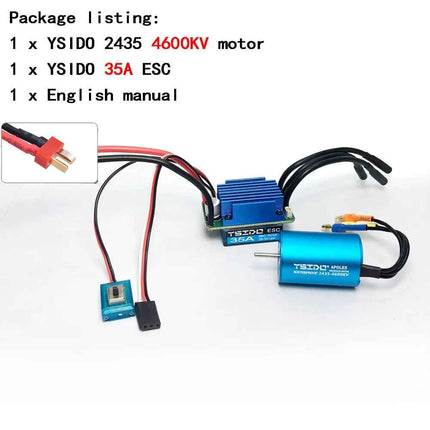 2435/2440/2838/2847 Brushless Motor 35A/45A ESC Combo for Wltoys 124016 Remo Hobby XLH Timaya Redcat 1/12 1/14 1/16 RC Boat Car