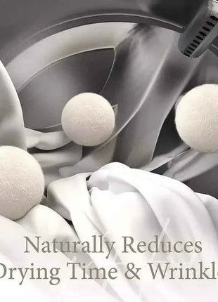 Palline Asciugatrice in Lana Naturale Riutilizzabili - Ammorbidente Ecologico per Lavatrice