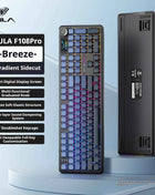 AULA F108 PRO Mechanical Keyboard Custom 100% Layout RGB Backlight Wireless Bluetooth Hifi Switch Gaming Keyboard