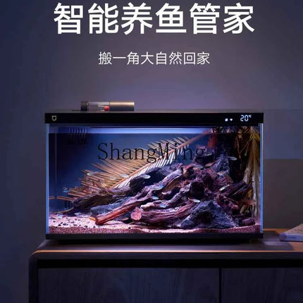 CL  fish tank small living room filter ecological full set of landscaping desktop aquarium