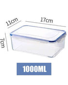 1Pc/4Pcs Refrigerator Storage Box Food Containers Plastic Fresh-Keeping Box with Lid Portable Storage Box Kitchen Organization