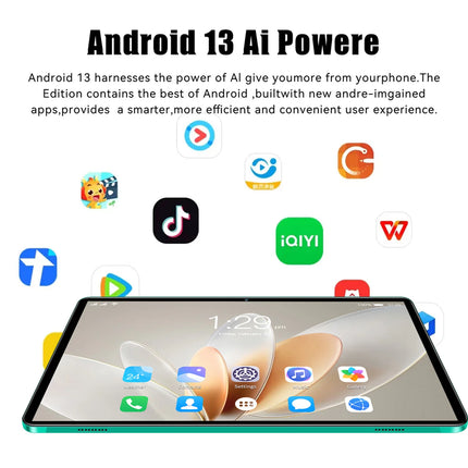 Nuovo Arrivo 10.1 Pollici Octa Core Android Tablet 6 GB di RAM 128 GB di ROM 4G Dual SIM Rete AI Speed-up Tablet Bluetooth WiFi 6000 mAh