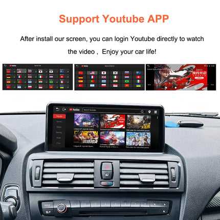 Bonroad 10.25" Wireless Carplay Android Auto Car Radio For BMW 1 2 3 4 Series F20 F21 F23 F30 F31 F32 F33 F34 F35 F36 2013-2017