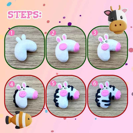 Blocco di argilla polimerica 24/32 colori con scatola di colori per attrezzi Set Processo di stampaggio Forno Cottura Accessori fai da te fatti a mano per bambini principianti