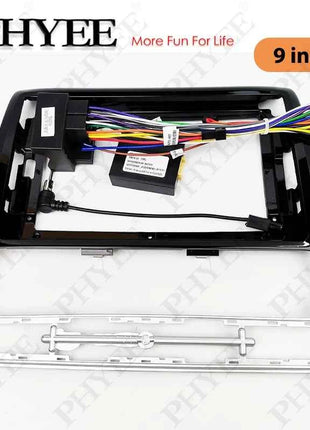 Telaio pannello radio per VW Polo 2012 a 2017, adattatore cablaggio quadlock, decodificatore CAN Bus, per multimediale Android 16 pin 9"