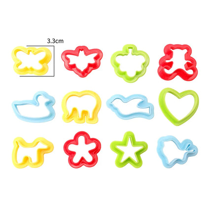 Stampo per plastilina fai-da-te per bambini Accessori per argilla da modellare Kit di strumenti per plastilina Set di plastica Stampo per coltelli Giocattoli educativi per bambini Regali