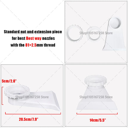 Fontana per Piscina, Ugello a Installazione Diretta Compatibile con Piscine Bestway/Intex, Accessori Estivi per Piscine all'Aperto