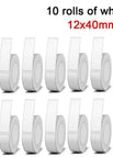 10 rolls of white