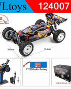 Wltoys New 124017-V8 1/12 2.4G Racing RC Cars 4WD Brushless Motor 75Km/H High Speed Remote Control Off-road Drift Toys For Aduit