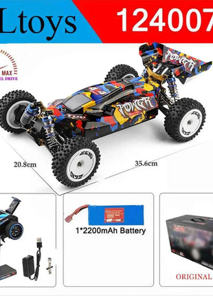 Wltoys New 124017-V8 1/12 2.4G Racing RC Cars 4WD Brushless Motor 75Km/H High Speed Remote Control Off-road Drift Toys For Aduit