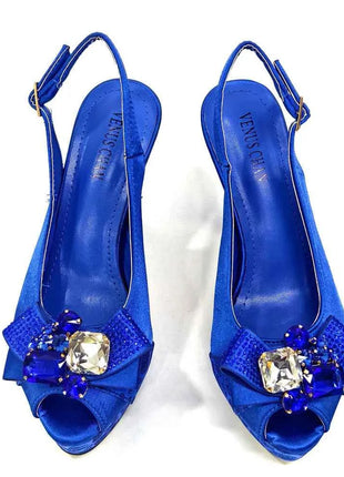 Scarpe e borsa da sera alla moda africana scarpe da donna di Design italiano nuovo stile tacchi alti comode scarpe e borse da donna