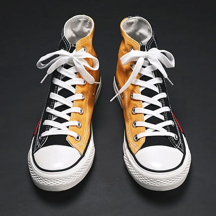 Sneakers alte casual uomo scarpe da scuola in gomma canvas tenis boys platform sneakers scarpe da donna