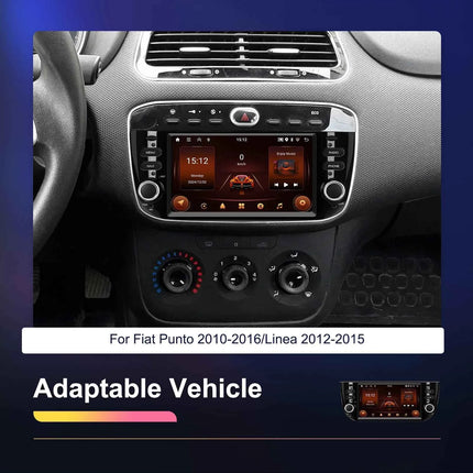 Podofo 6.2'' 2+64G Car Radio For Fiat Punto 2010-2016/Linea 2012-2015 Multimedia Player WIFI GPS Carplay Android Auto Car Stereo